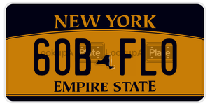 60BFLO  license plate in NY