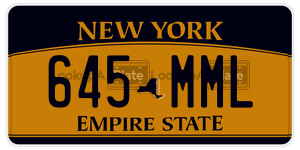 645MML  license plate in NY