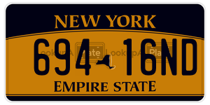 69416ND  license plate in NY