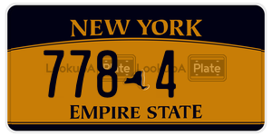 7784  license plate in NY