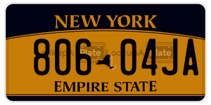 80604JA  license plate in NY