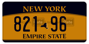 82196  license plate in NY