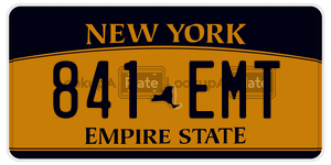 841EMT  license plate in NY