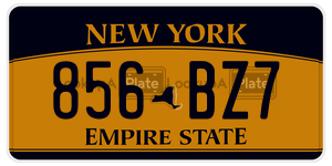 856BZ7  license plate in NY