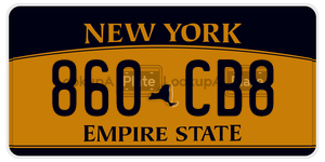 860CB8  license plate in NY
