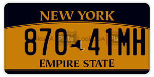 87041MH  license plate in NY
