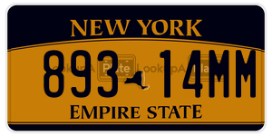 89314MM  license plate in NY
