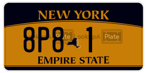 8P81  license plate in NY