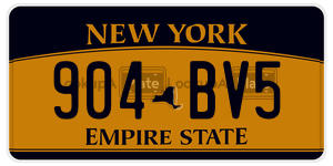 904BV5  license plate in NY