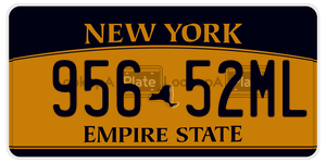 95652ML license plate in New York