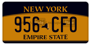 956CF0  license plate in NY