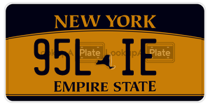 95LIE license plate in New York