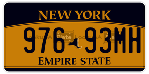 97693MH  license plate in NY