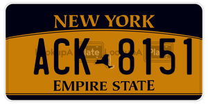 ACK8151  license plate in NY