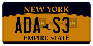 ADAS3  license plate in NY