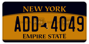 ADD4049  license plate in NY
