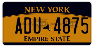 ADU4875  license plate in NY