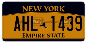 AHL1439  license plate in NY