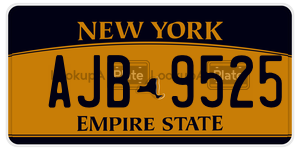 AJB9525  license plate in NY