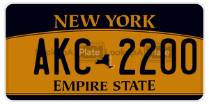 AKC2200  license plate in NY