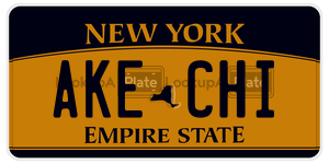 AKECHI  license plate in NY