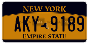 AKY9189 license plate in New York