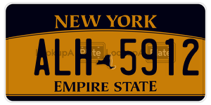 ALH5912  license plate in NY
