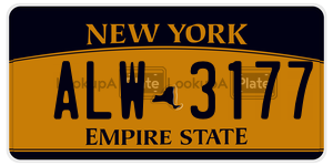 ALW3177  license plate in NY