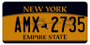 AMX2735  license plate in NY