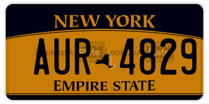 AUR4829  license plate in NY