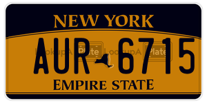 AUR6715  license plate in NY