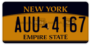 AUU4167  license plate in NY