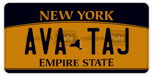 AVATAJ  license plate in NY