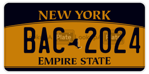 BAC2024 license plate in New York