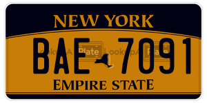 BAE7091 license plate in New York