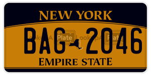 BAG2046  license plate in NY