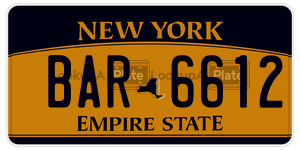 BAR6612  license plate in NY