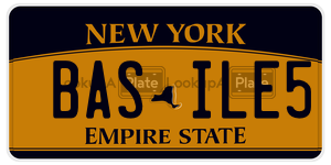 BASILE5  license plate in NY