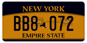 BB8072  license plate in NY
