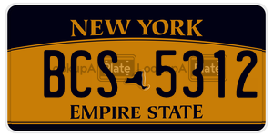 BCS5312  license plate in NY