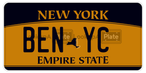 BENYC  license plate in NY