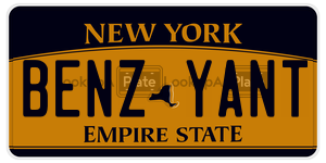 BENZYANT  license plate in NY
