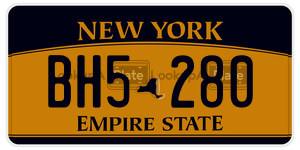 BH5280  license plate in NY