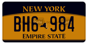BH6984 license plate in New York