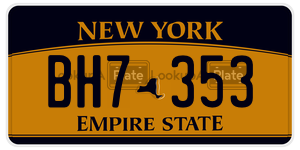 BH7353  license plate in NY