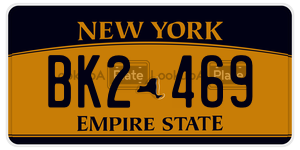 BK2469  license plate in NY