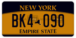 BK4090 license plate in New York