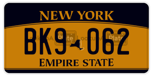 BK9062  license plate in NY