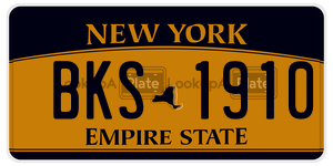 BKS1910  license plate in NY