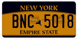 BNC5018  license plate in NY